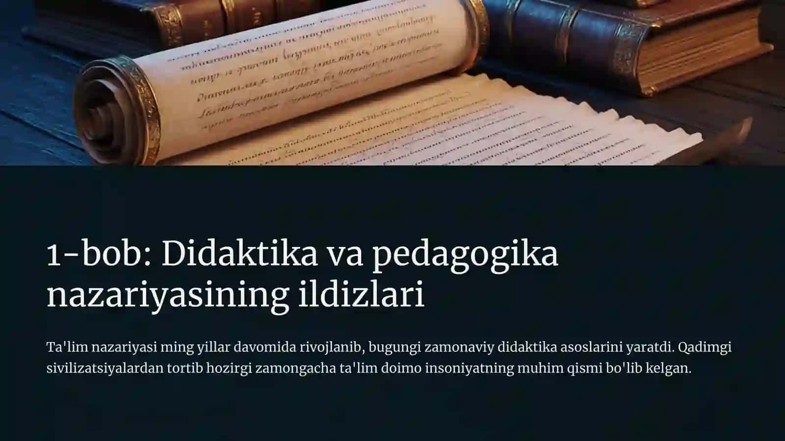 Didaktik-pedagogik ta'lim nazariyasi 2