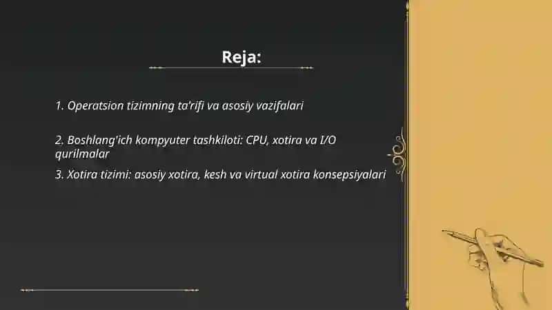 Operatsion tizimlar bilan tanishtirish 2