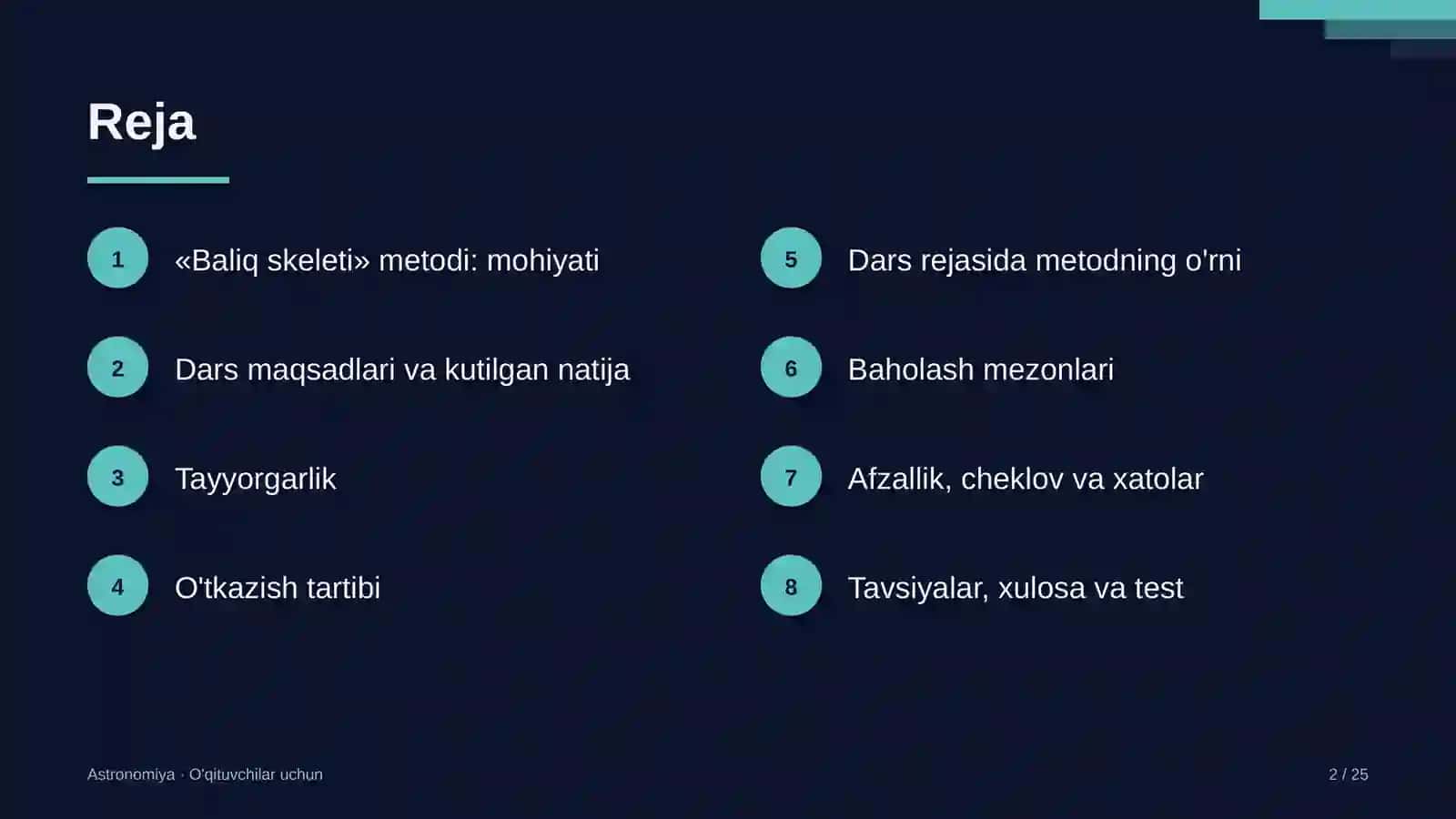 astronomiya darslarida baliq skeleti metodidan foydalanish 3702 2