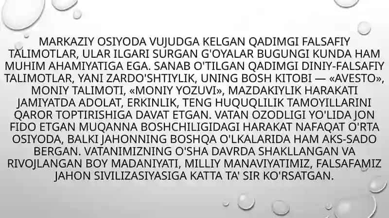 Markaziy Osiyoda Qadimzamonlarda Falsafiy Qarashlar 2