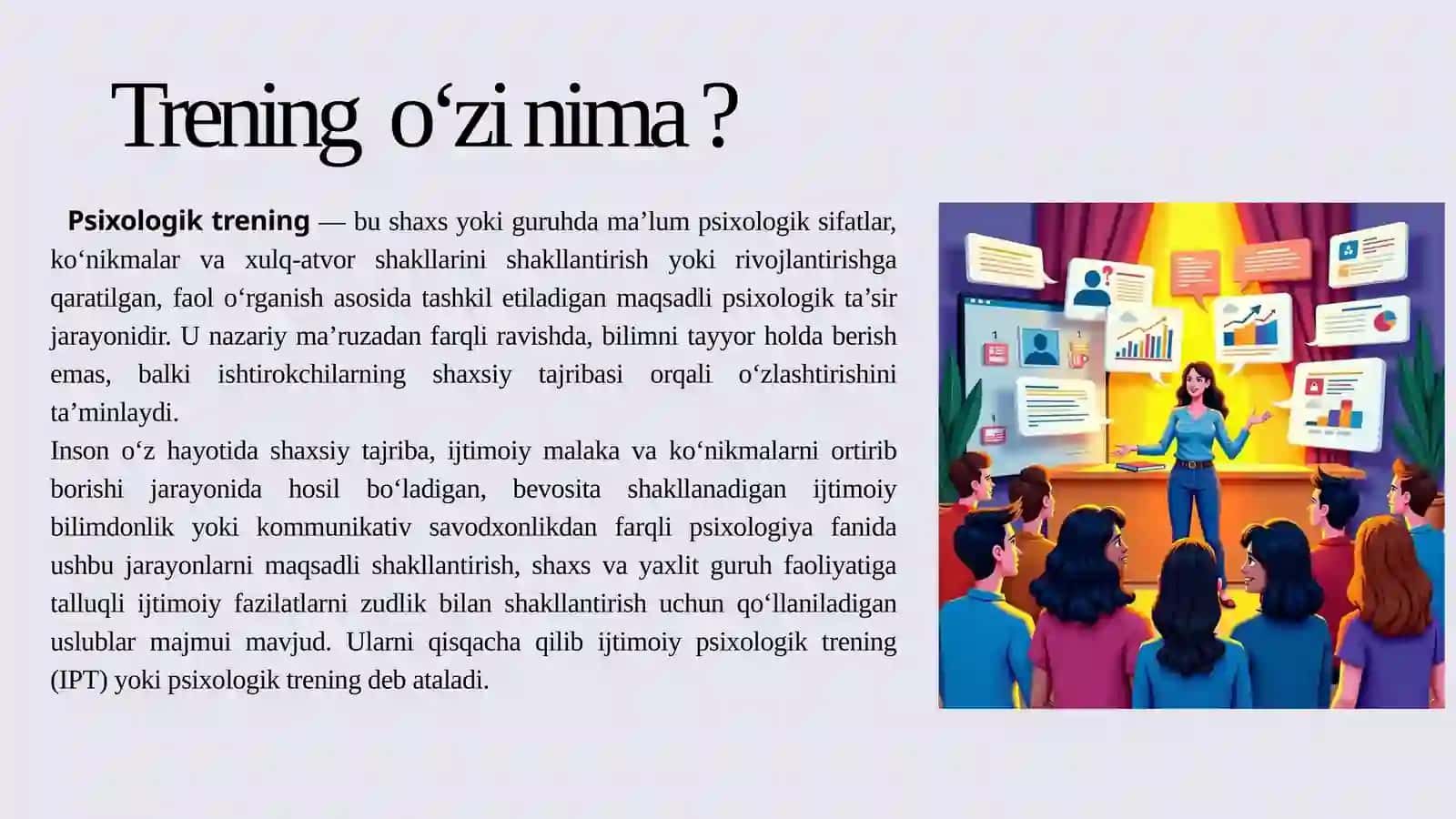 Psixologik Trening asoslari taqdimot 2
