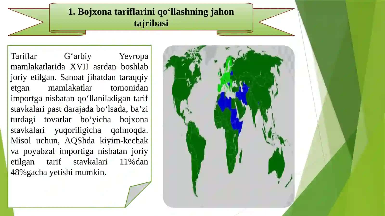 Tashqi savdoni davlat tomonidan tartibga solish 2