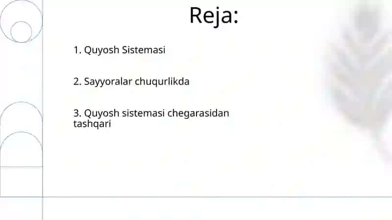 Sayyoralar mavzusiga taqdimot 2