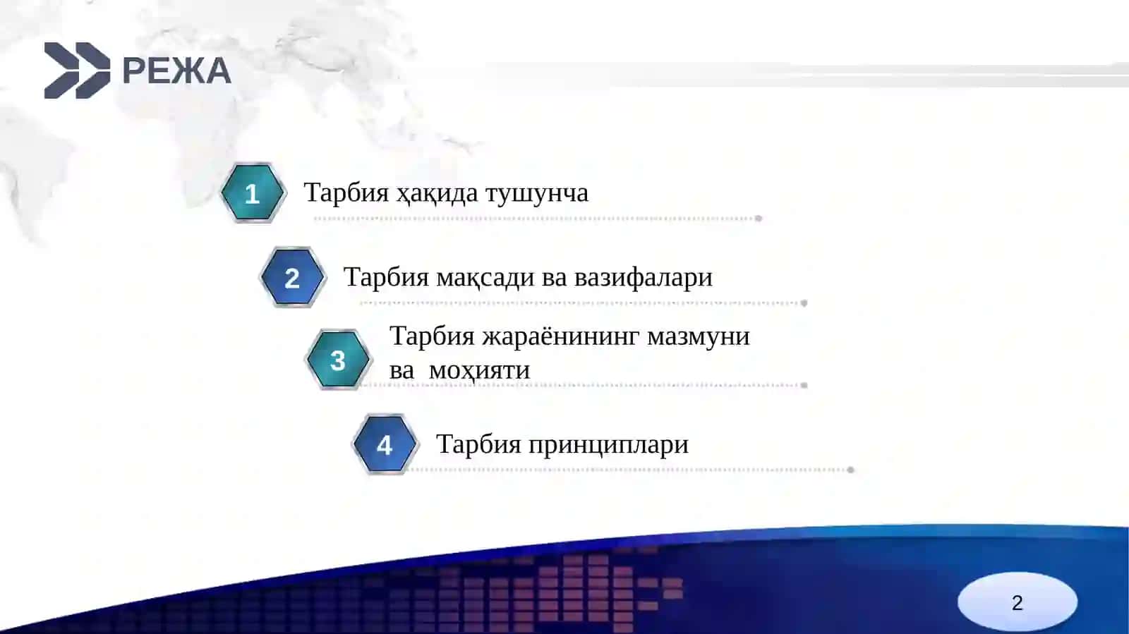 Тарбия жараёни моҳияти ва тарбия принциплари 2
