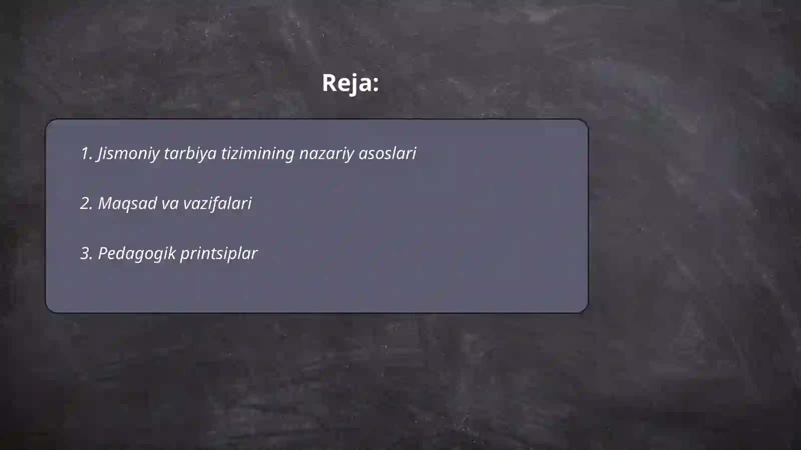 Jismoniy tarbiya tizimining asosiy elementlari 2