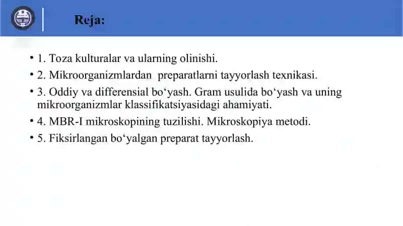 Mikrobiologik usullar 2