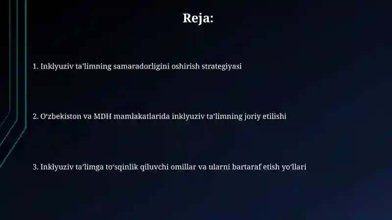 Inklyuziv ta'limning joriy etilishi 2