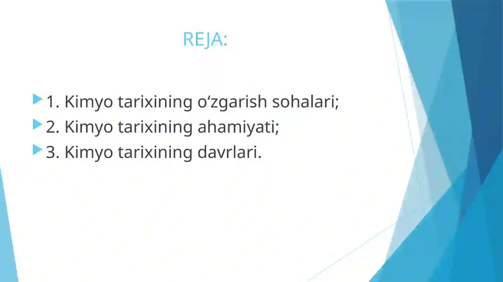 Kimyoning vujudga kelishi va uning tarixiy davrlari 2