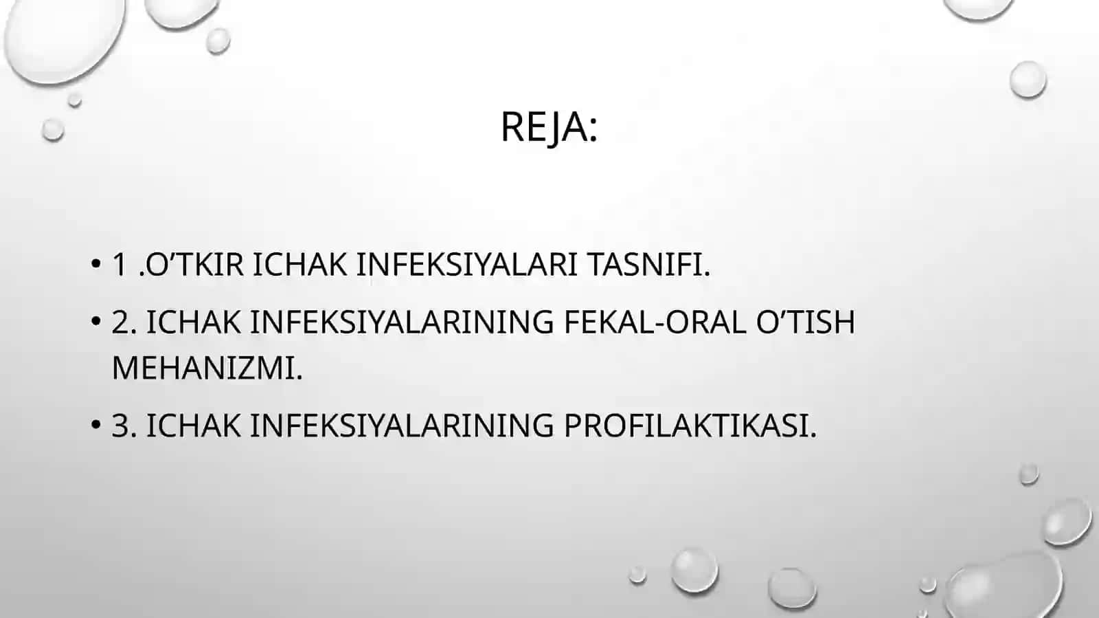 O‘tkirichak infeksiyalari epidemiologiyasi va profilaktikasi 2