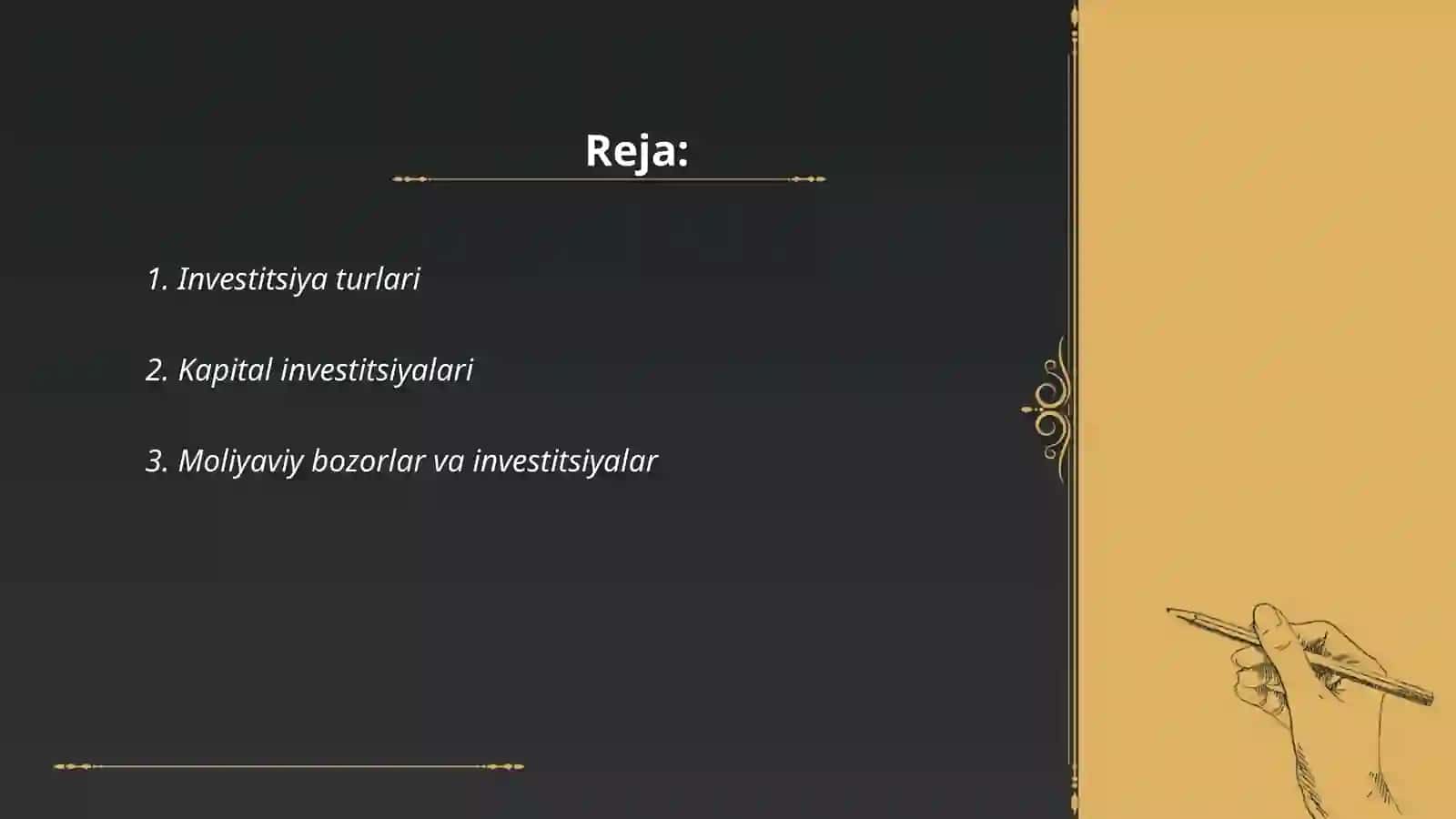 Investitsiya Turlari 2
