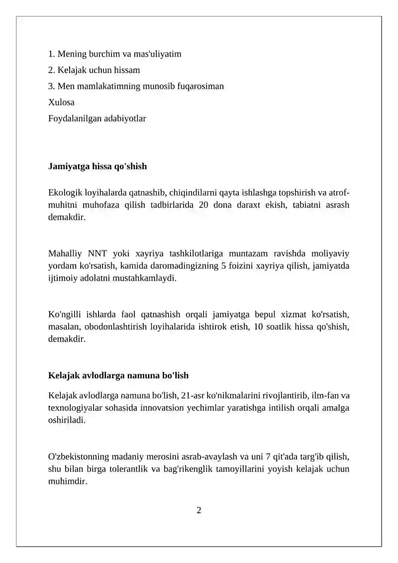 Men- vatanning munosib fuqarosiman! 2