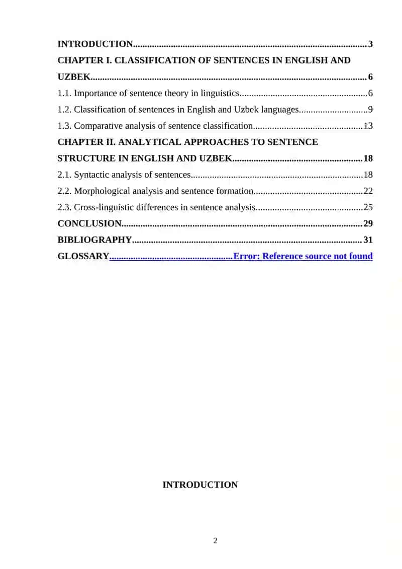 Course Work on Sentence Classification 2
