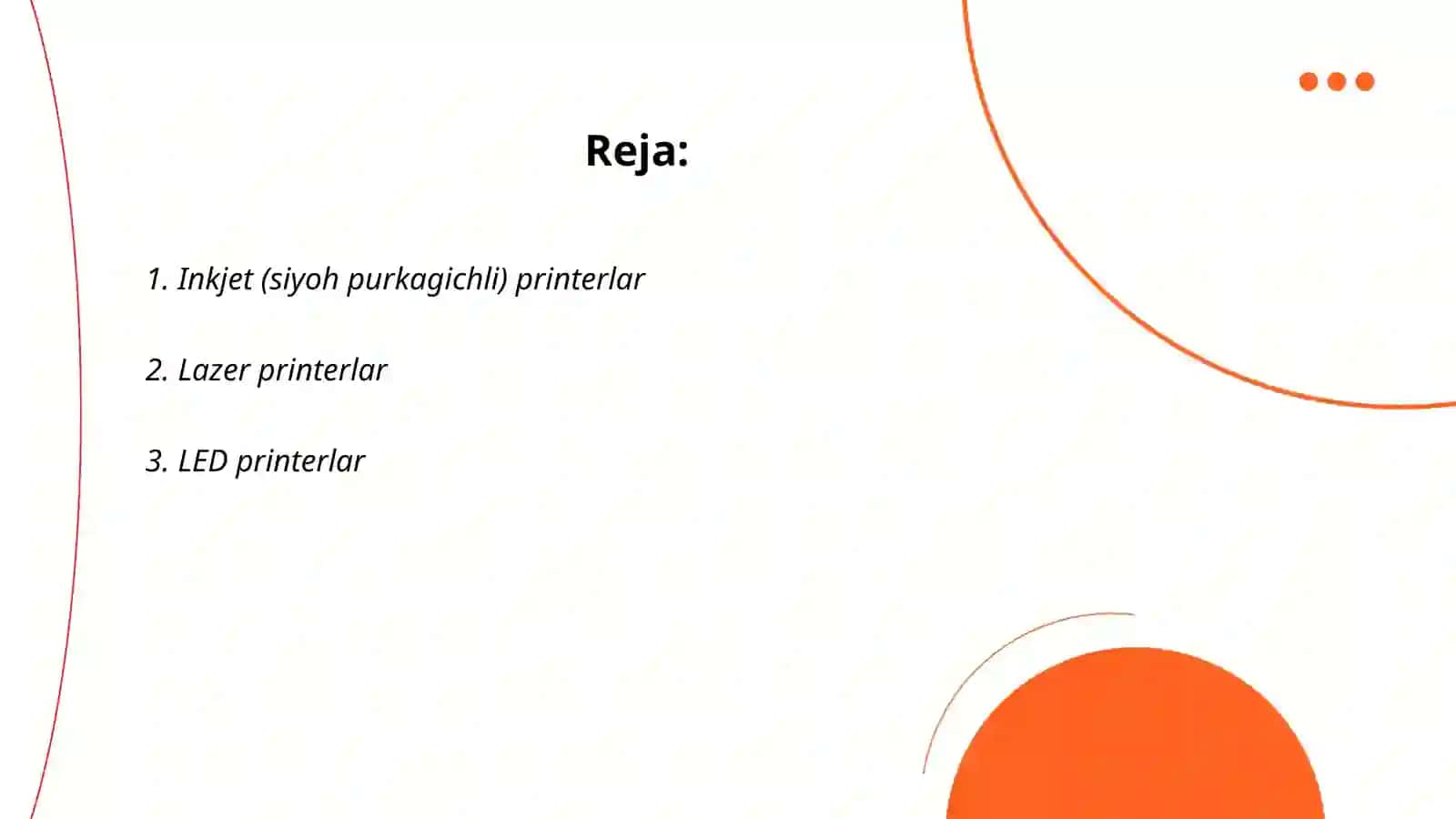 Inkjet (siyoh purkagichli) printerlar 2