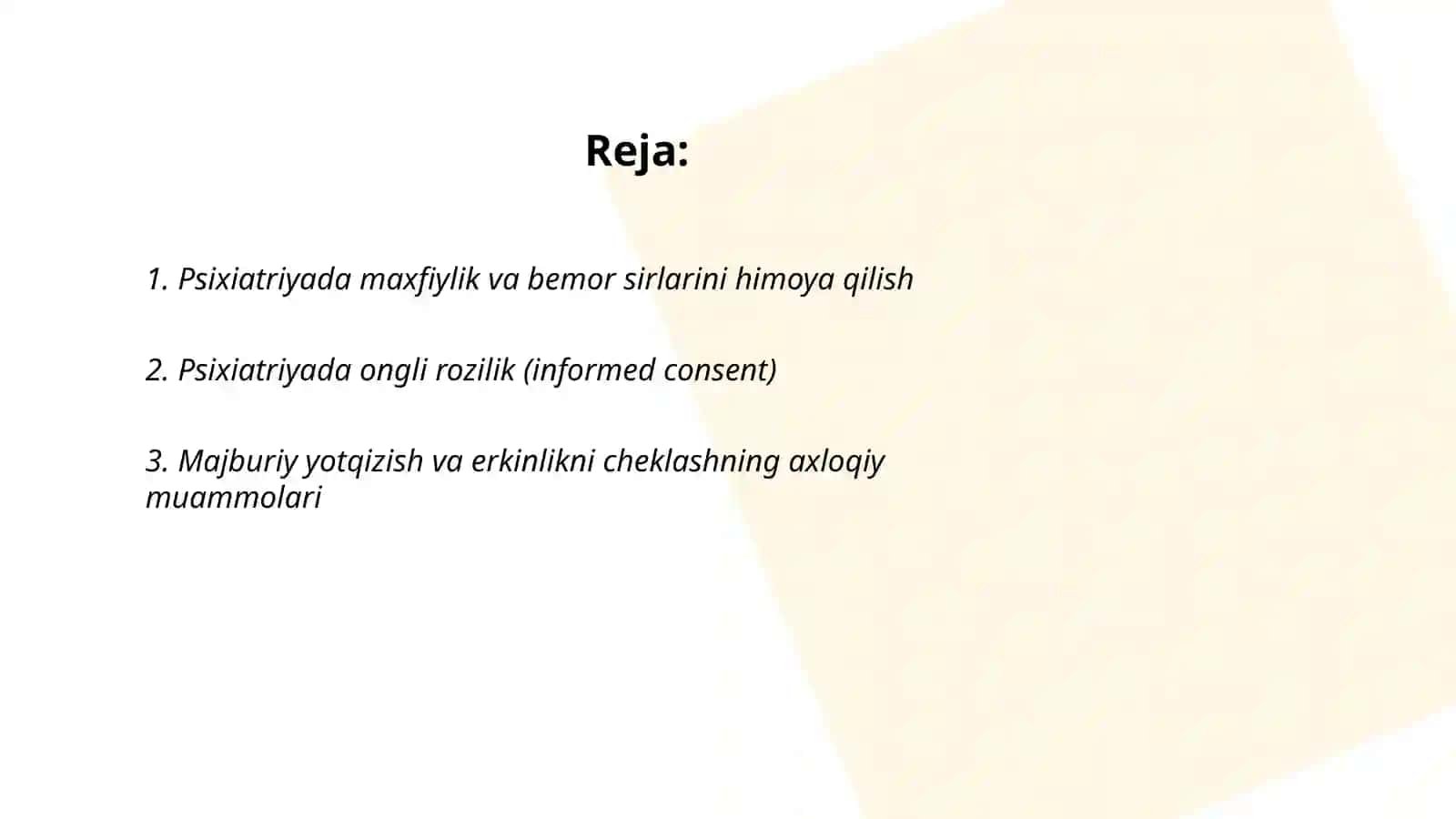 Psixiatriyada etika. Stigma 2