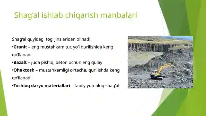 Shag‘al ishlab chiqarish texnologiyasi 2
