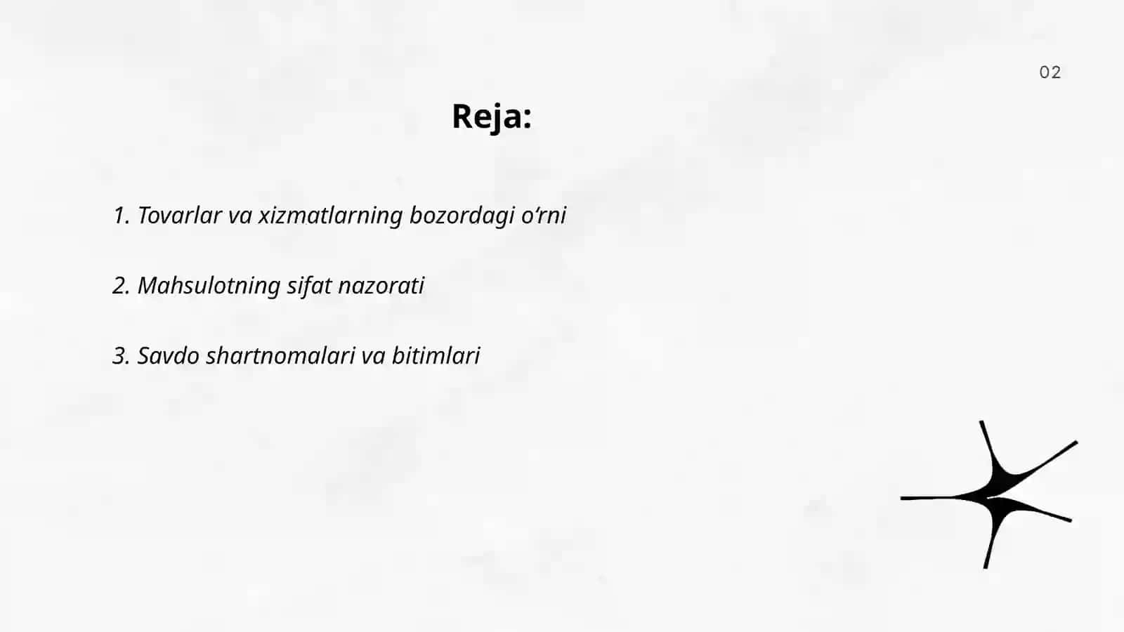 Tovar va Mahsulot ayrboshlash 2
