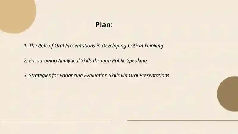 Promating higher order thinking skills through oral presentation at smaniyeri 12 gova 2