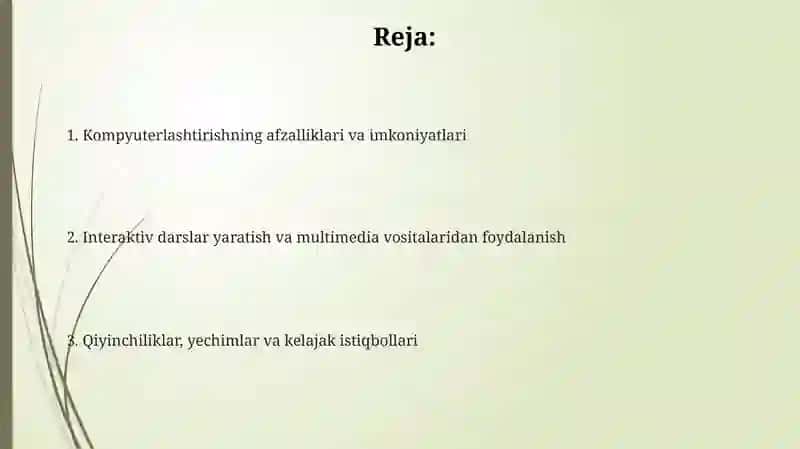 Adabiyot o‘qitishda darslarini kompyuterlashtirish 2