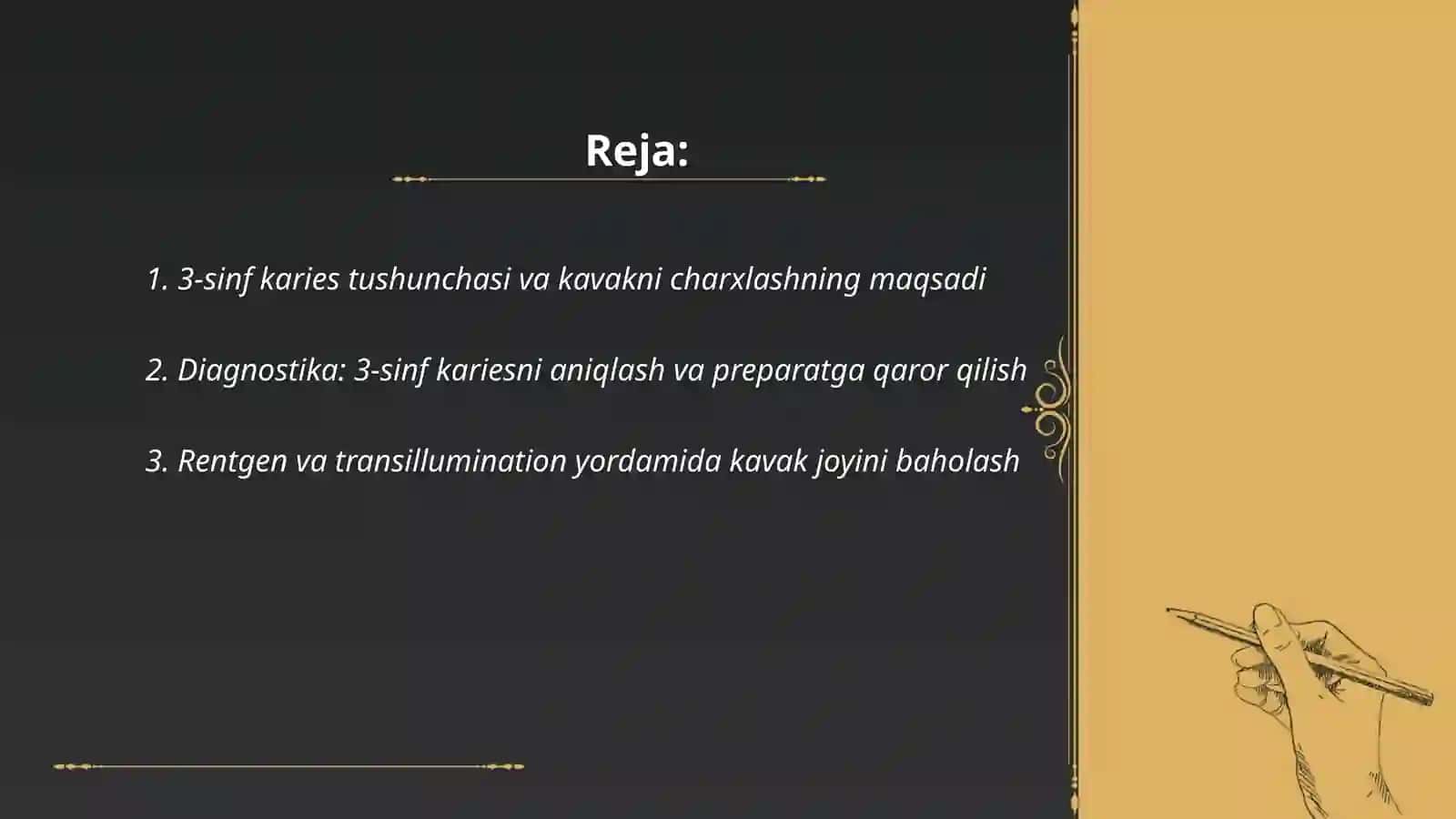 3 sinf karies kavakni charxlash 2