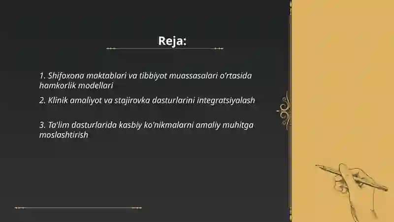 Shifoxona Maktablari va Tibbiyot Muassasalari 2