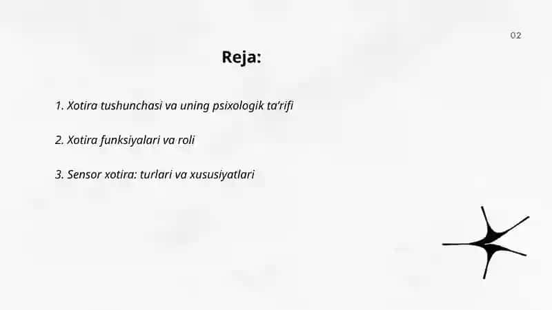 Xotira haqida tushuncha 2