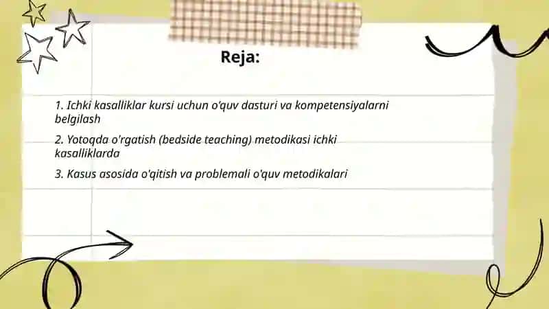 Ichki kasalliklar va ularni òqitish metodikasi 2