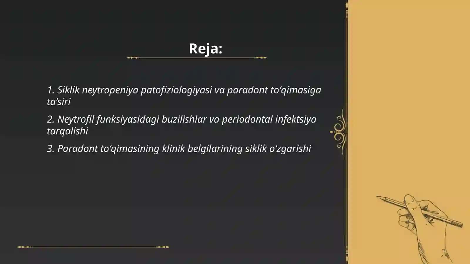 Siklik neytropeniyada paradont toʻqimasidagi oʻzgarishlar 2
