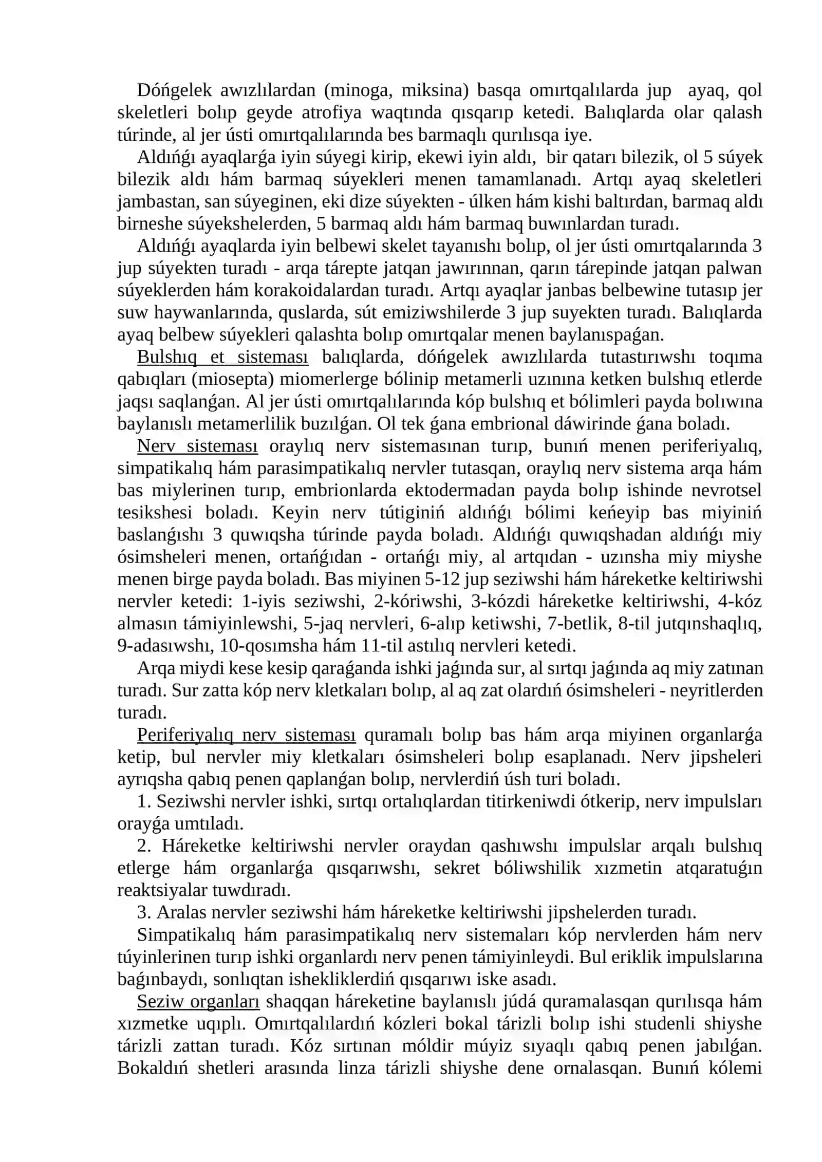 Basskeletliler Graniata Jaǵsızlar (Agnatha) bólimi 2