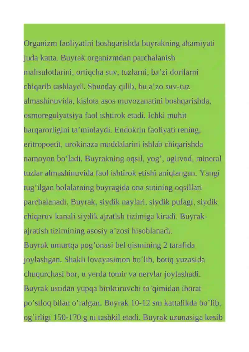 Siydik Ajratish Nuqsonlari 2