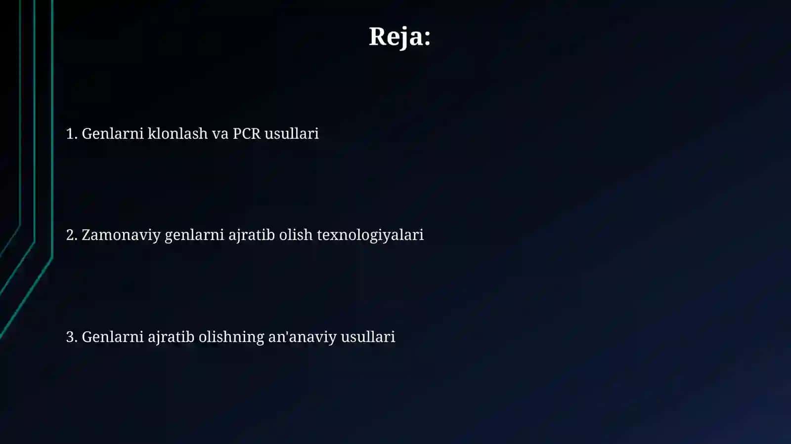 Genlarniajratib olish usullari 2