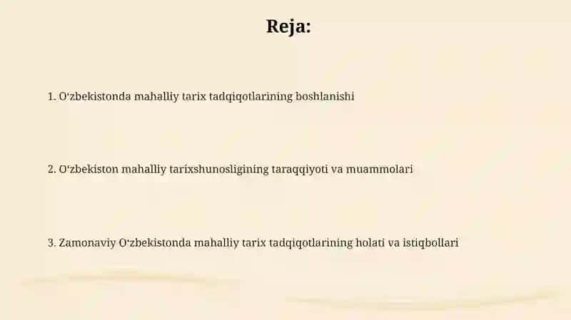 Arxeologik tadqiqotlar va mahalliy tarix 2