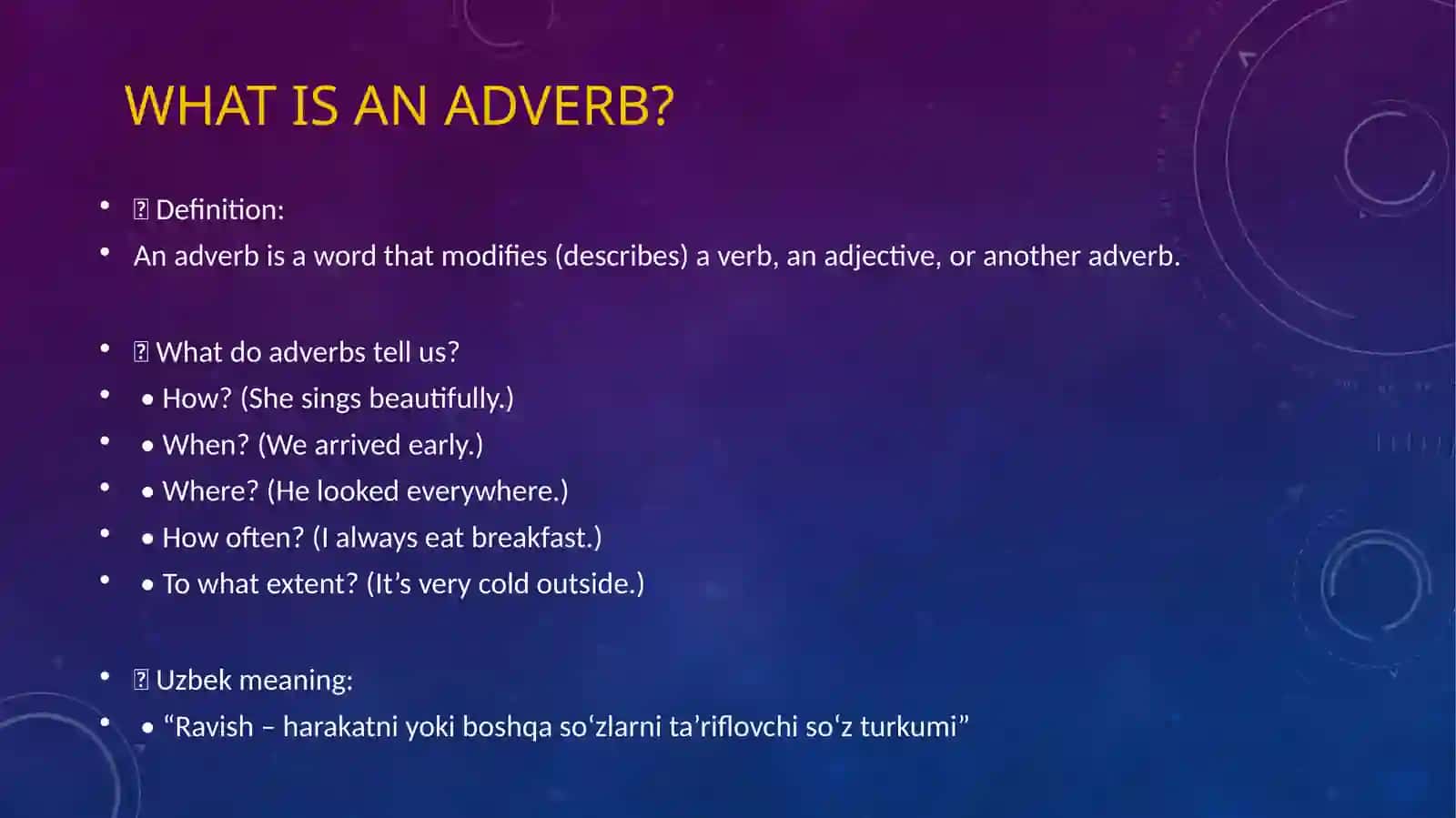 Types of Adverbs 2