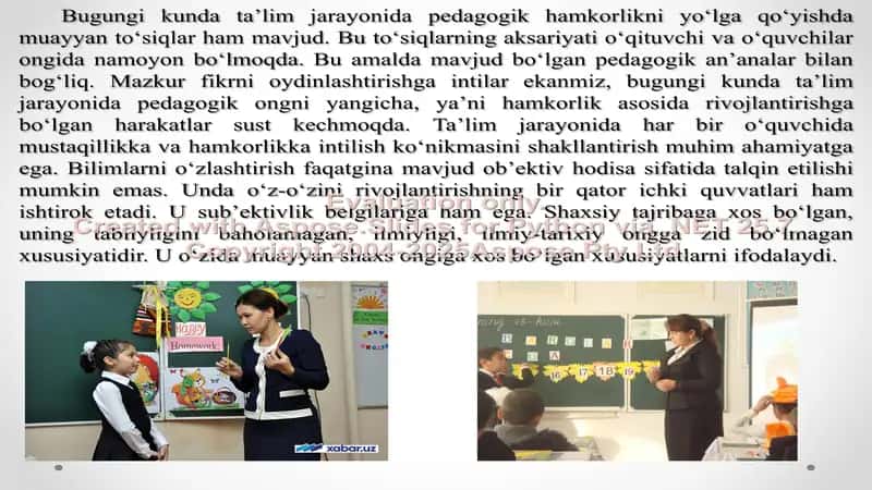 Tarbiyachi,o‘qituvchi va o‘quvchining o‘zaro hamkorligi 2