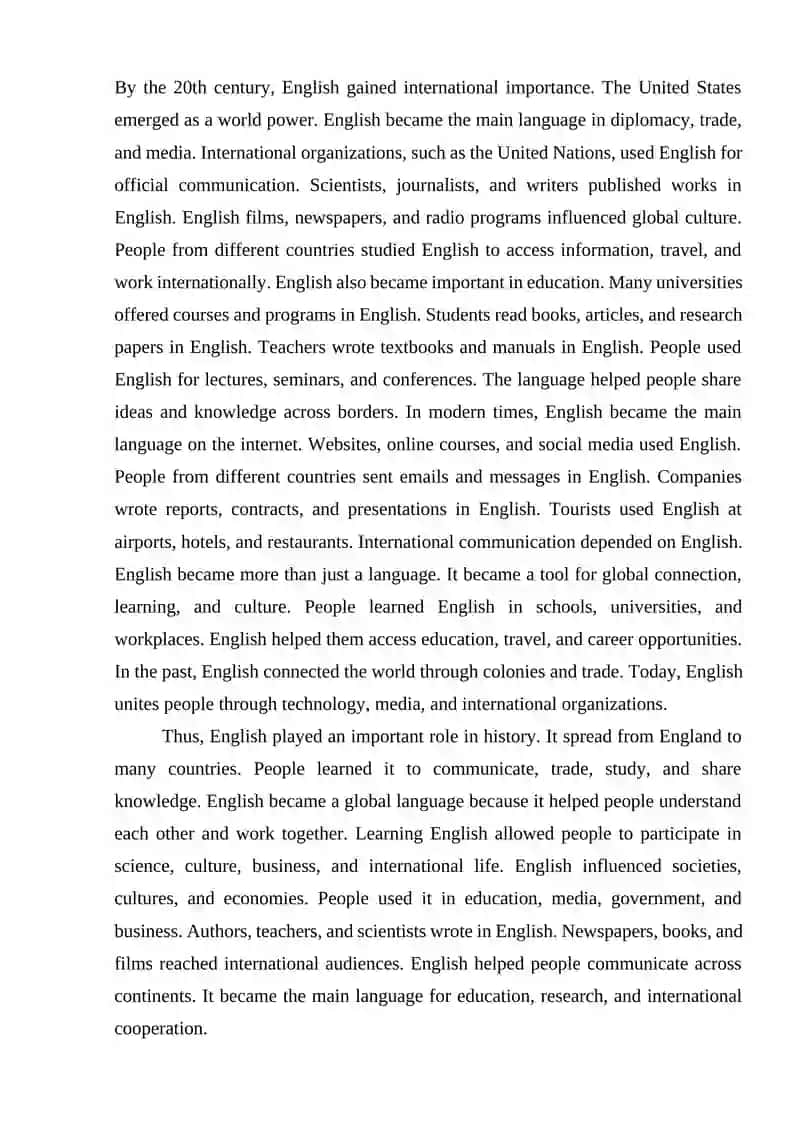 The Role of English asa global Language, past simple tense 2