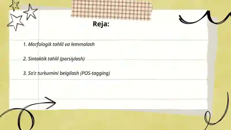 Kompyuter lingvistikasi 2
