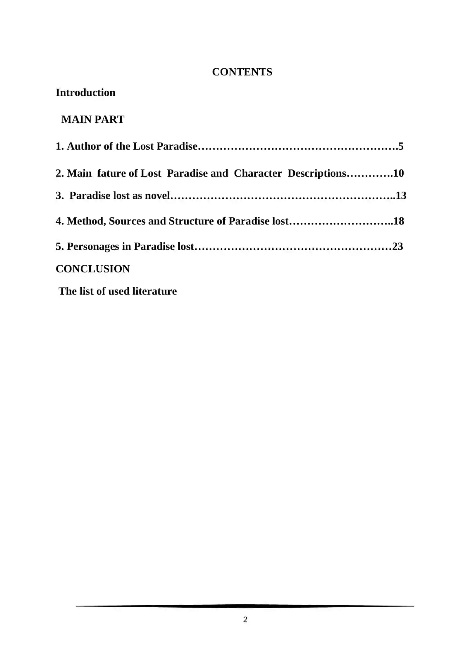 The Idea of Humanism in Paradise Lost 2