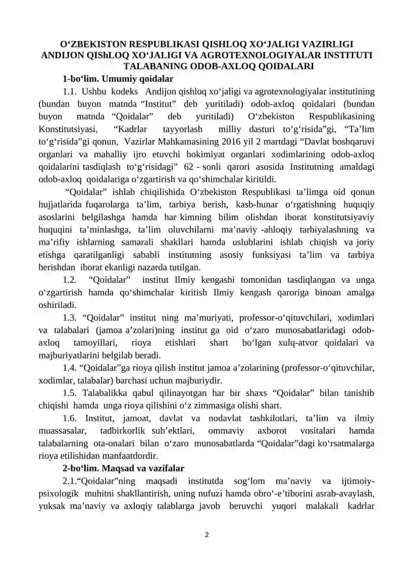 Talabaning Odob-Axloq Qoidalari 2