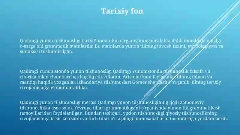 Antik Davrda Yunon Tilshunosligi 2