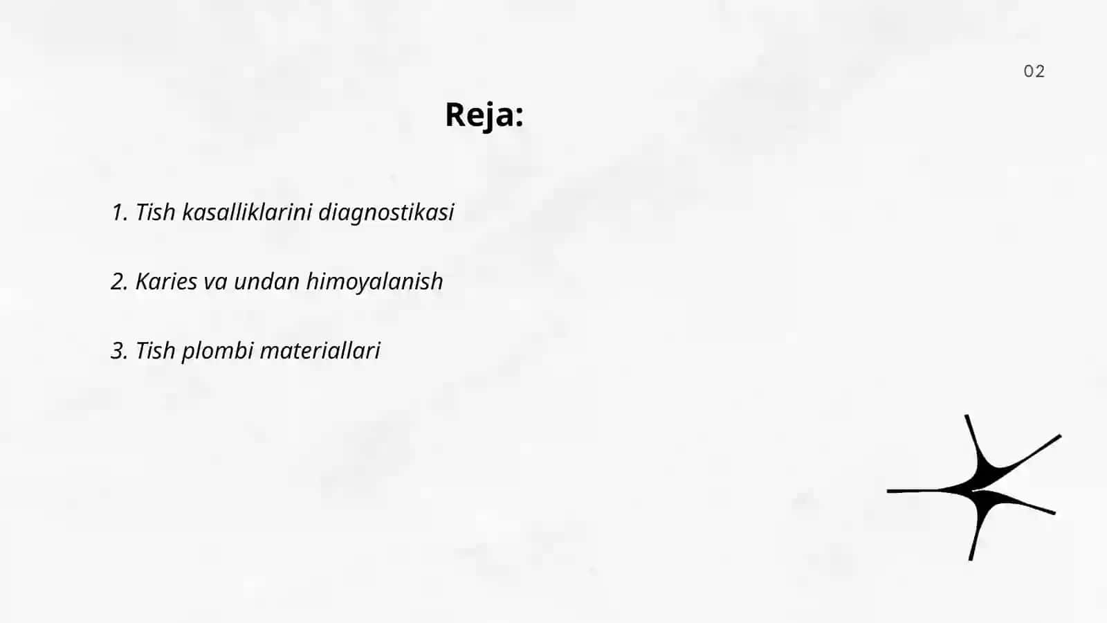 Terapeftik stomatologiya bo'limi 2