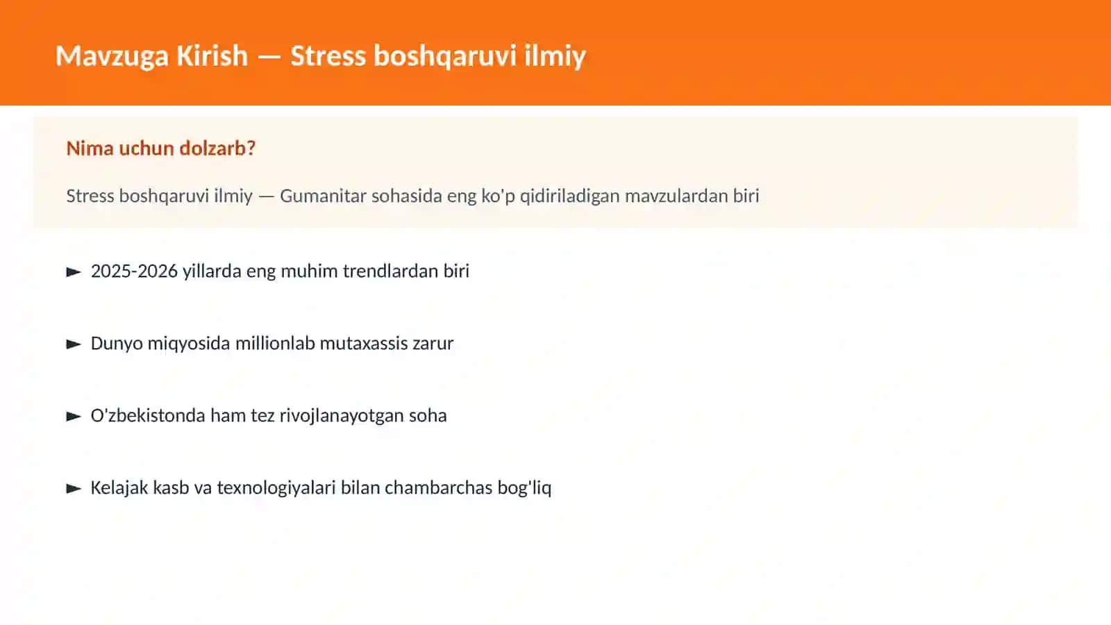 Stress boshqaruvi ilmiy 2