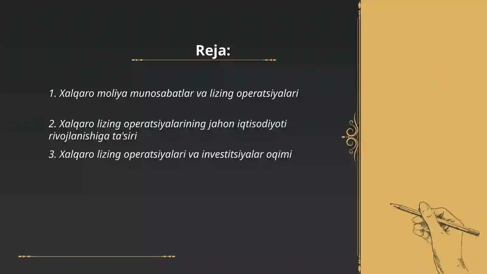 Xalqaro moliya munosabatlar rivojlanishda xalqaro lizing operatsiyalarining o'rni 2