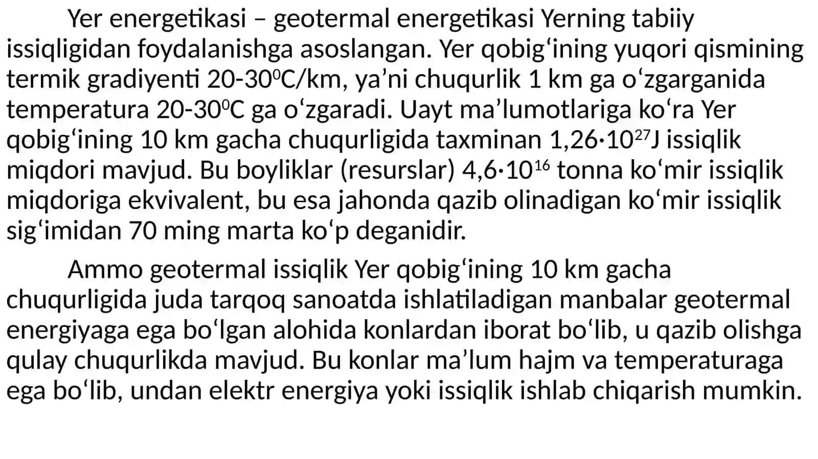 GEO – VA GIDROTERMAL ENERGETIKA 2