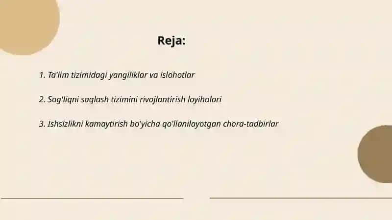 Ta'lim tizimidagi yangiliklar va islohotlar 2