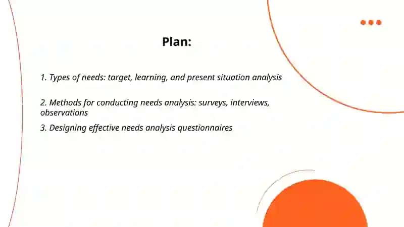 Needs Analysis and Learners Assessment 2