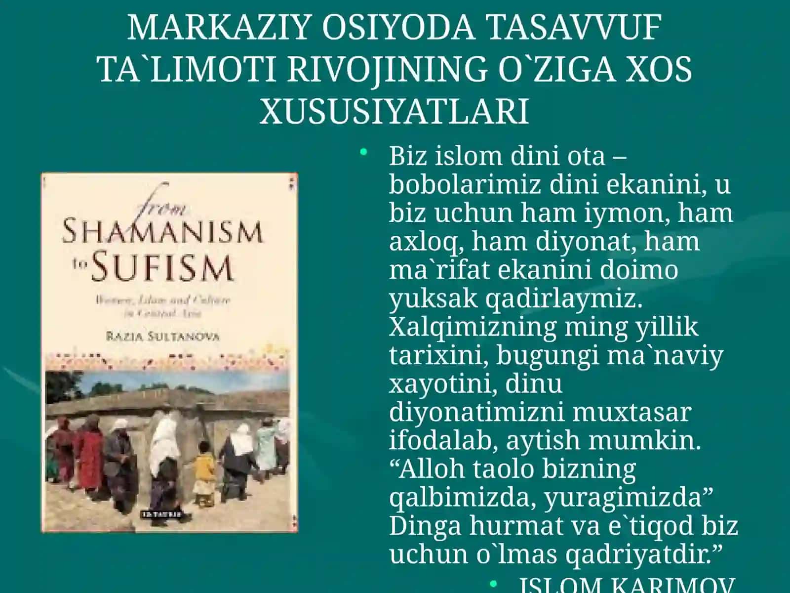 Tasavvufda axloqiy ta’limotlar 2