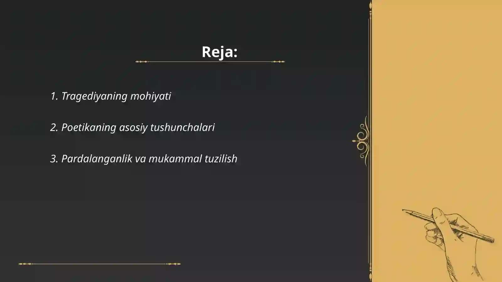 Arestotelning Poetika asari 2