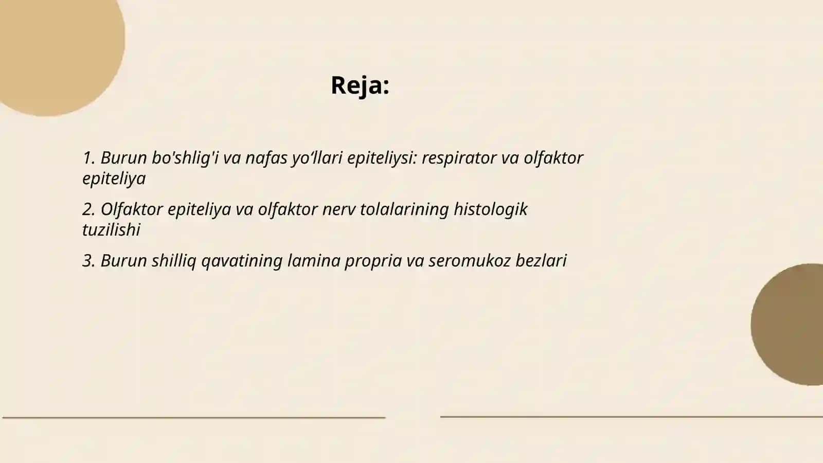 Nafas olish sistemasi gistalogiyasi 2