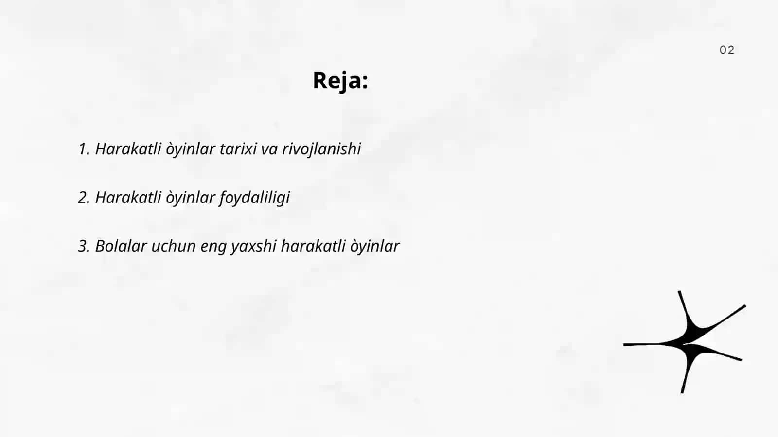 NUTQNI RIVOJLANTIRUVCHI HARAKATLI ÓYINLARNI ÒRGATISH 2