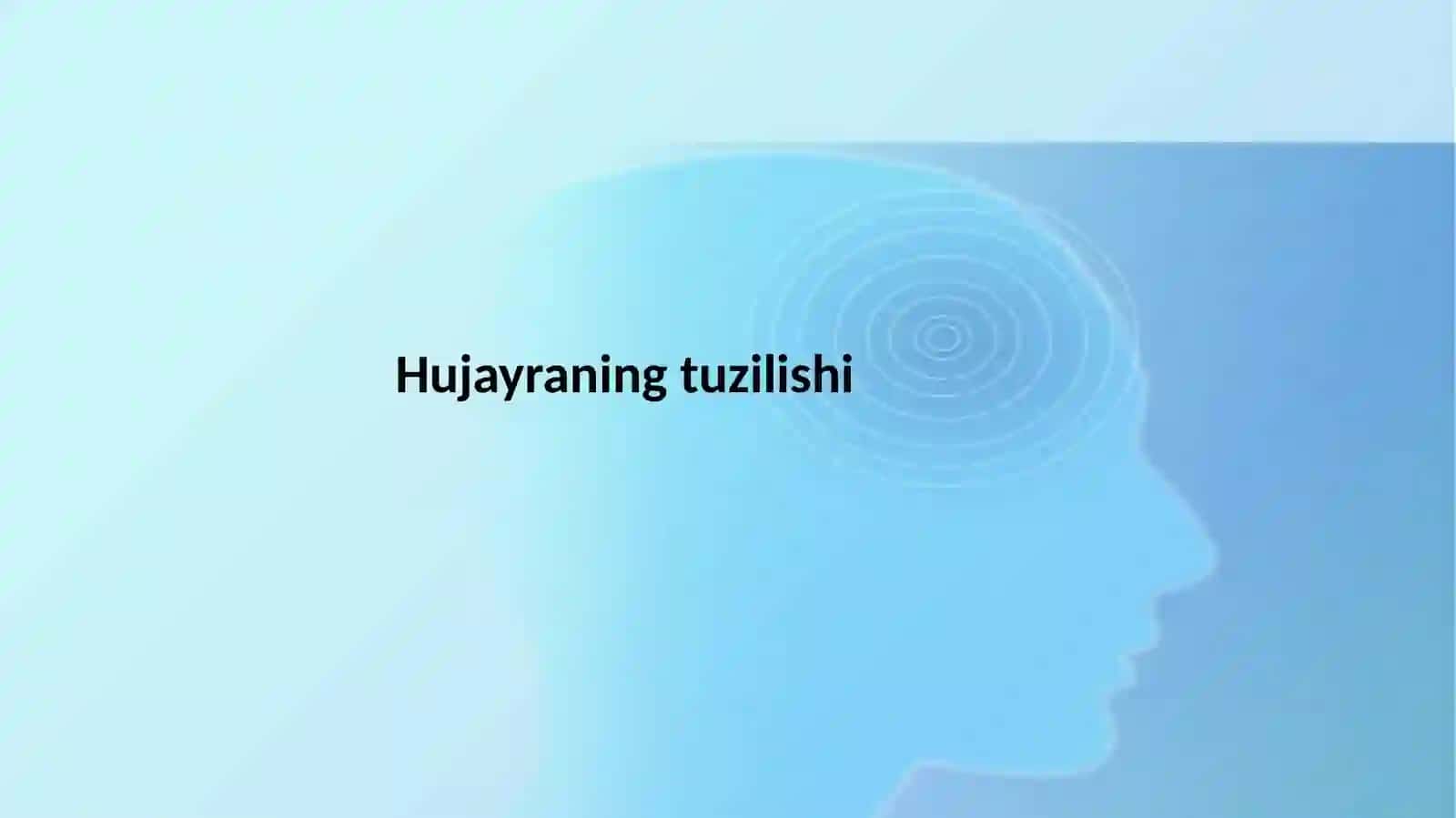 Hujayra tuzilishi 2