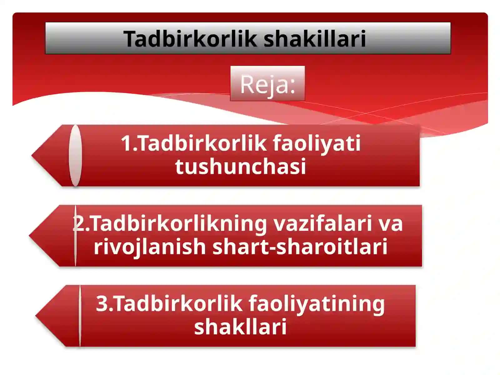 Tadbirkorlik shakillari 2